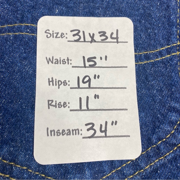 NWT Vintage Lee Jeans, dark wash, deadstock - Picture 11 of 12